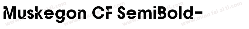 Muskegon CF SemiBold字体转换